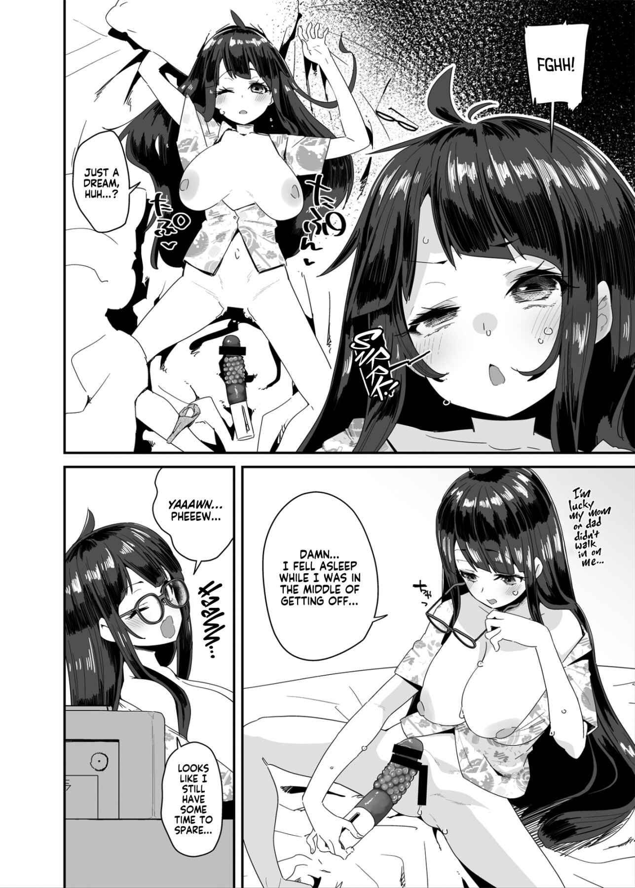 Hentai Manga Comic-The Slutty, Stacked Middle-Schooler Who Shlicks During Class-Read-4